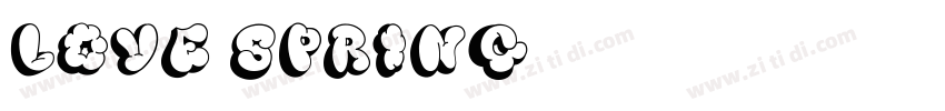 Love Spring字体转换
